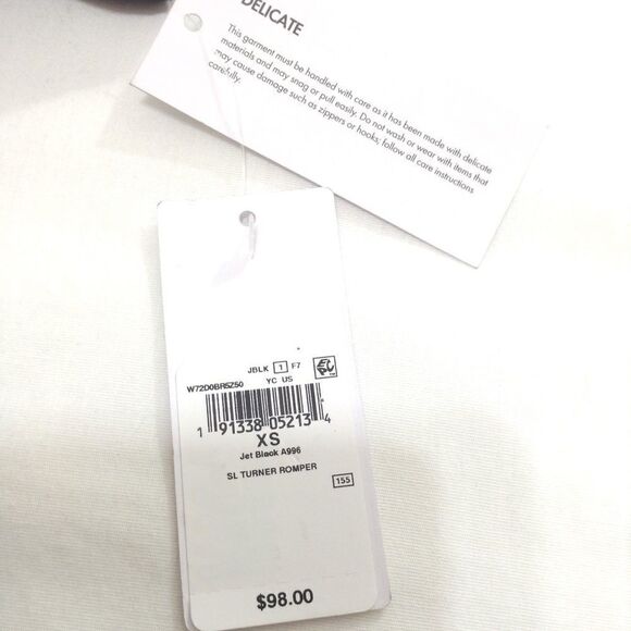 Guess Los Angles XS Jet Black SL TURNER ROMPER - Picture 6 of 8